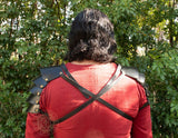 fantasy medieval leather armour for arms and shoulders