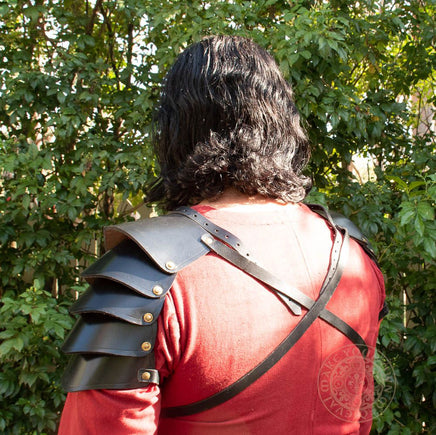 fantasy medieval leather armour for shoulders