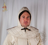 full padded arming cap with attached collar Medieval armour