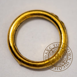 Solid Lacing Ring Gold- Set of 20