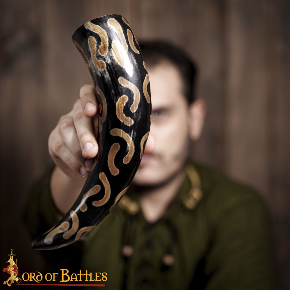 Crescent Moon Drinking Horn 33cm - 38cm (13"-15")
