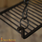 hanging steel camping cooking grill
