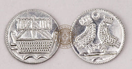 hedeby ship coin roosters cockerels