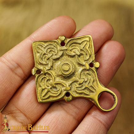 kaftan clasp made from brass reproduction jewellery
