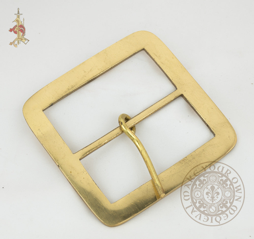 Large Square Renaissance or Pirate buckle- 70mm Strap Width