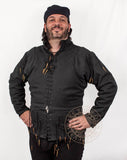 late 14th century arming doublet with lacing cords
