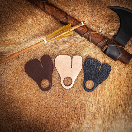 leather archery finger tab protection