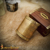 long Brass Wrist Cuff