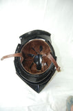 medieval helm with leather liner