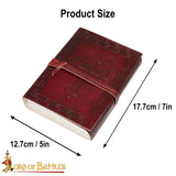 medieval diary with cross on cover