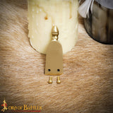 middle ages brass strapend for belt