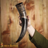 natural Rustic Viking drinking horn made from real cow horn
