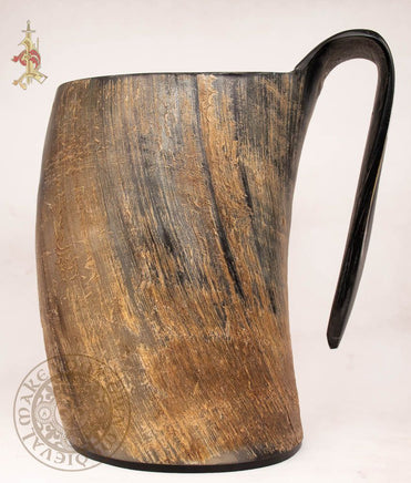 natural Viking drinking horn tankard