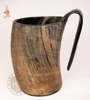 natural horn Viking drinking tankard