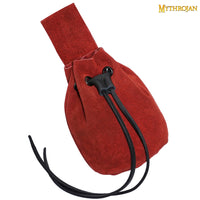 red Tudor leather bag