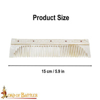 reproduction authentic Anglo- Saxon Comb Made From Bone