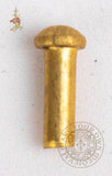 solid brass knife making rivets