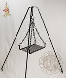 tripod stand for historical reenactment cooking and camp gear