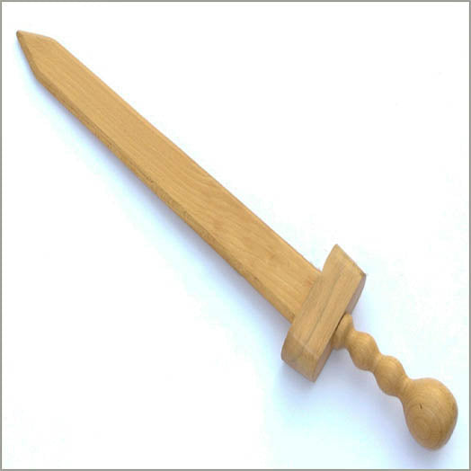 wooden gladiator roman gladius sword