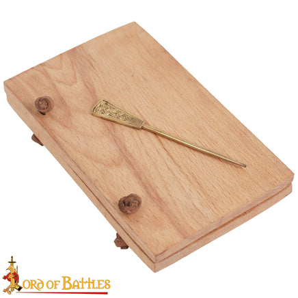 wooden wax tablet with stylus reproduction